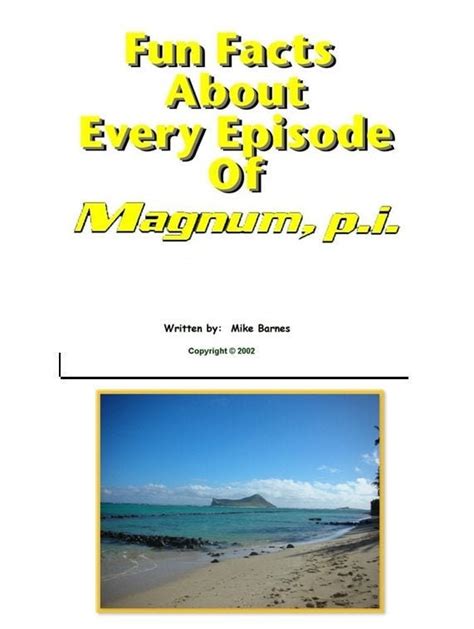 magnum pi episode guide